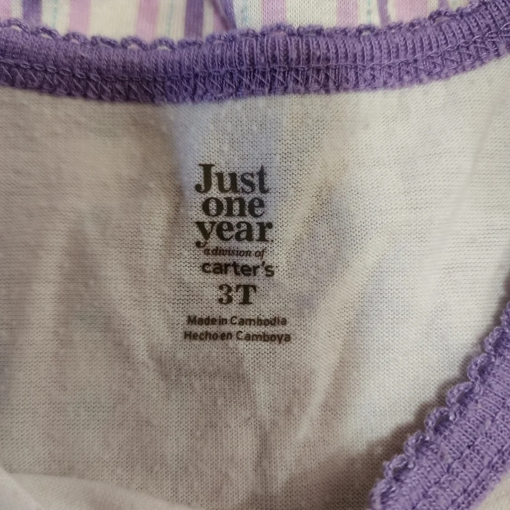 3T purple and cream 
